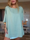 Rio Oversize Keten T-Shirt
