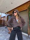 Slikon Gümüş Logolu Tam Fermuarlı Sweatshirt