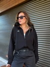 Slikon Gümüş Logolu Tam Fermuarlı Sweatshirt