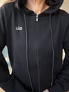 Slikon Gümüş Logolu Tam Fermuarlı Sweatshirt