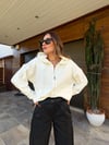 Slikon Gümüş Logolu Tam Fermuarlı Sweatshirt