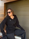 Slikon Gümüş Logolu Tam Fermuarlı Sweatshirt