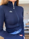 Slikon Logolu Tayt Crop Dalgıç Hırka Takım