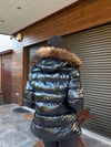 Yaka Kürklü Çıkartılabilir Kapşonlu Şişme Mont