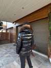 Yaka Kürklü Çıkartılabilir Kapşonlu Şişme Mont