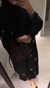 Çiçek nakışlı abaya