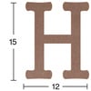 H 10 18 mm  'H' HARFİ
