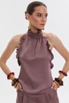 Blade Rose Satin Blouse