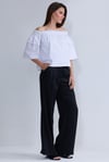 Noir White Blouse