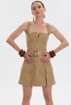 Rouge Canvas Skirt