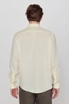 % 100 Keten Regular Fit Klasik Yaka Uzun Kollu Erkek Gömlek L2510549 200 SARI