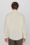 % 100 Keten Regular Fit Klasik Yaka Uzun Kollu Erkek Gömlek L2510549 200 SARI