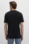 % 100 Pamuk Baskılı Bisiklet Yaka Erkek T Shirt 067053-900 SİYAH