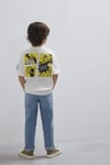 % 100 Pamuk Baskılı Bisiklet Yaka Erkek Çocuk T Shirt 6610420-70057 EKRU