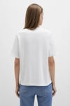 % 100 Pamuk Baskılı Bisiklet Yaka Kadın T Shirt 1613147-70057 EKRU