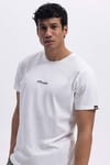 % 100 Pamuk Baskılı Regular Fit Bisiklet Yaka Erkek T Shirt EM462-OF BEYAZ