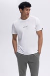 % 100 Pamuk Baskılı Regular Fit Bisiklet Yaka Erkek T Shirt EM462-OF BEYAZ