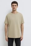 % 100 Pamuk Bisiklet Yaka Basic Erkek T Shirt 0611596-70360 BEJ