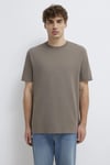 % 100 Pamuk Bisiklet Yaka Basic Erkek T Shirt 066249-87875 KAHVE