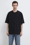 % 100 Pamuk Bisiklet Yaka Basic Erkek T Shirt 0613113-900 SİYAH