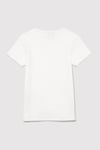 % 100 Pamuk Bisiklet Yaka Basic Kız Çocuk T Shirt 7610260-70057 EKRU