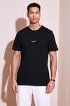 % 100 Pamuk Bisiklet Yaka Regular Fit Erkek T Shirt 5902757 SİYAH
