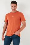 % 100 Pamuk Bisiklet Yaka Regular Fit Erkek T Shirt 5902757 Tarçın