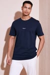 % 100 Pamuk Bisiklet Yaka Regular Fit Erkek T Shirt 5902757 İNDİGO