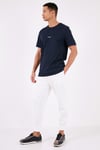 % 100 Pamuk Bisiklet Yaka Regular Fit Erkek T Shirt 5902757 İNDİGO