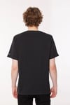 % 100 Pamuk Bisiklet Yaka Relaxed Fit Erkek T Shirt A2082-0147 SİYAH