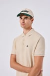 % 100 Pamuk Dokulu Düğmeli Erkek Polo Yaka T Shirt 6SM5010-BG BEJ