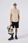 % 100 Pamuk Dokulu Düğmeli Erkek Polo Yaka T Shirt 6SM5010-BG BEJ