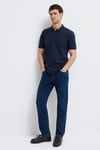 % 100 Pamuk Düğmeli Erkek Polo Yaka T Shirt 064946-70490 LACİVERT