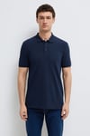 % 100 Pamuk Düğmeli Erkek Polo Yaka T Shirt 064946-70490 LACİVERT