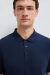 % 100 Pamuk Düğmeli Erkek Polo Yaka T Shirt 064946-70490 LACİVERT