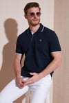 % 100 Pamuk Düğmeli Regular Fit Erkek Polo Yaka T Shirt 5902118 LACİVERT