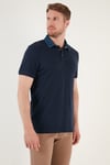 % 100 Pamuk Düğmeli Regular Fit Erkek Polo Yaka T Shirt 5902134 İNDİGO