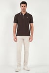 % 100 Pamuk Düğmeli Regular Fit Erkek Polo Yaka T Shirt 5902118 KAHVE