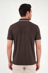 % 100 Pamuk Düğmeli Regular Fit Erkek Polo Yaka T Shirt 5902118 KAHVE