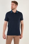 % 100 Pamuk Düğmeli Regular Fit Erkek Polo Yaka T Shirt 5902134 İNDİGO