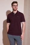 % 100 Pamuk Düğmeli Regular Fit Erkek Polo Yaka T Shirt 5902118 VİŞNE