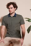 % 100 Pamuk Düğmeli Regular Fit Erkek Polo Yaka T Shirt 5902134 HAKİ
