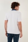 % 100 Pamuk Düğmeli Regular Fit Erkek Polo Yaka T Shirt 5902134 BEYAZ