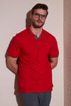 % 100 Pamuk Düğmeli Regular Fit Erkek Polo Yaka T Shirt 5902118 KIRMIZI