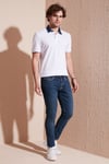 % 100 Pamuk Düğmeli Regular Fit Erkek Polo Yaka T Shirt 5902134 BEYAZ