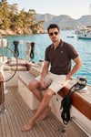 % 100 Pamuk Düğmeli Regular Fit Erkek Polo Yaka T Shirt 5902118 KAHVE