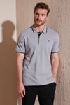 % 100 Pamuk Düğmeli Regular Fit Erkek Polo Yaka T Shirt 5902118 TAŞ