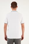 % 100 Pamuk Düğmeli Regular Fit Erkek Polo Yaka T Shirt 5902118 BEYAZ