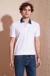 % 100 Pamuk Düğmeli Regular Fit Erkek Polo Yaka T Shirt 5902134 BEYAZ