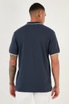 % 100 Pamuk Düğmeli Regular Fit Erkek Polo Yaka T Shirt 5902118 LACİVERT